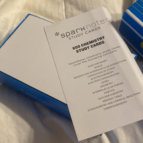 Chemistry Study Cards Spark Notes - Picture 3 of 4